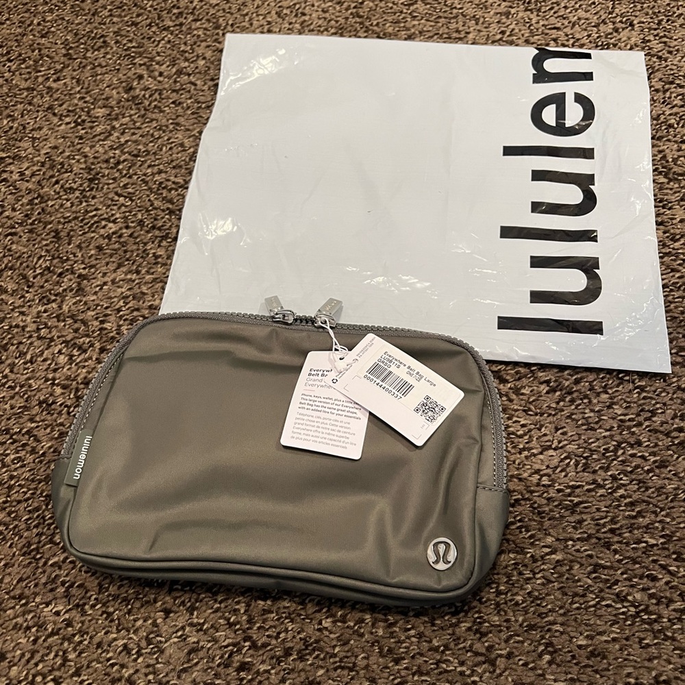 Lululemon: Everywhere Belt Bag (EBB), Large, Grey Sage, NWT, Brand New